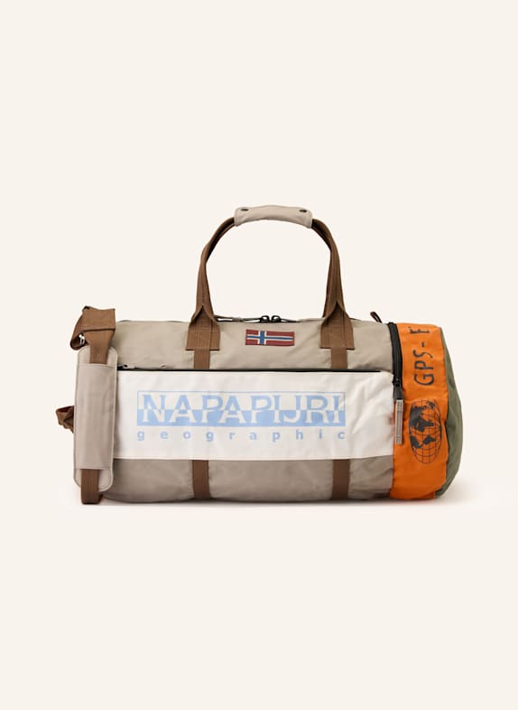 NAPAPIJRI Travel bag H-EQUATOR DUF ORANGE/ OLIVE/ ECRU