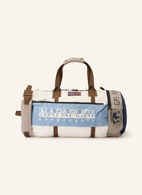 NAPAPIJRI Travel bag H-EQUATOR DUF LIGHT BLUE/ ECRU/ DARK BLUE