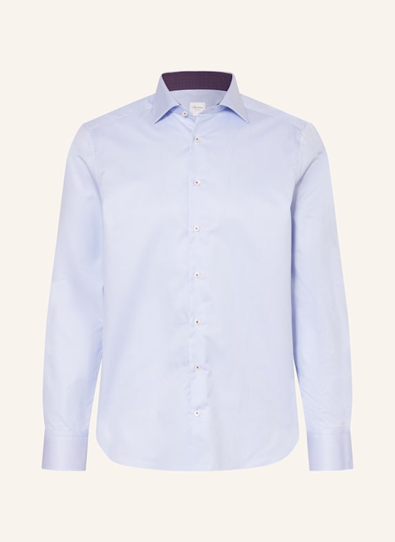 Stenströms Hemd Slim Fit HELLBLAU/ WEISS