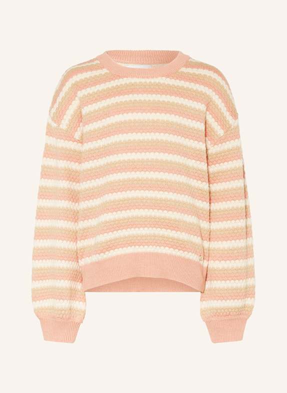 Koko Noko Pullover LACHS / BEIGE / ECRU