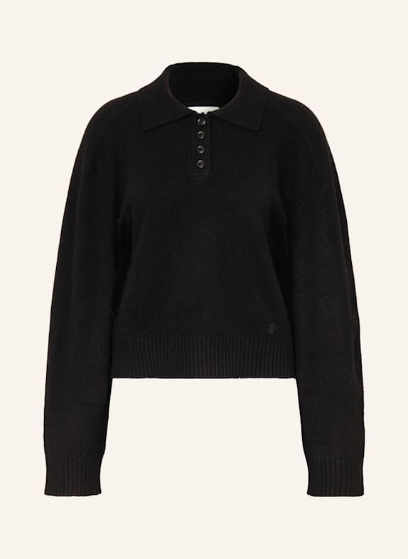 LOULOU DE SAISON Sweter z kaszmiru HOMERE CZARNY