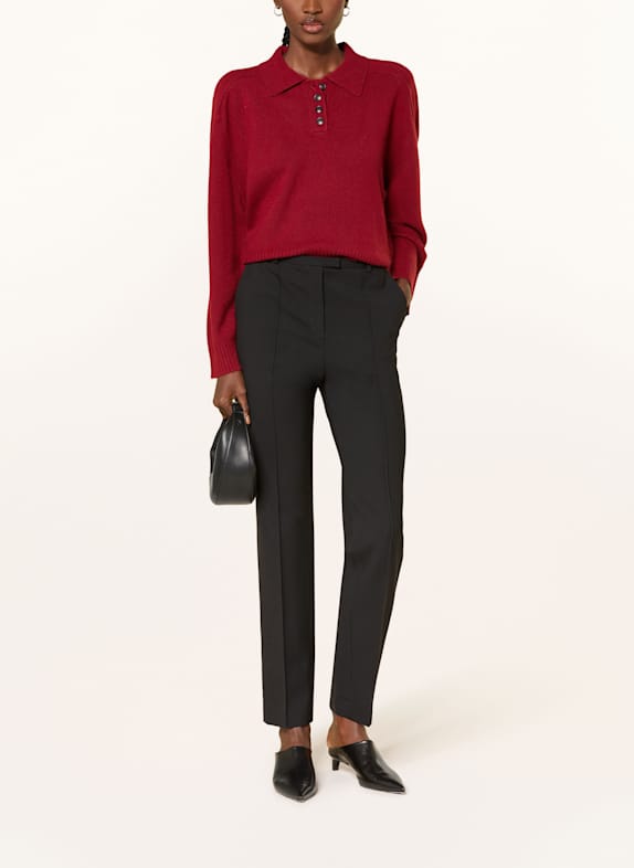 LOULOU DE SAISON Pull en cachemire HOMERE ROUGE FONCÉ