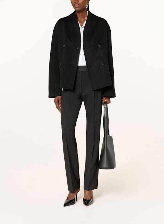 LOULOU DE SAISON Pea coat MEYER in cashmere BLACK