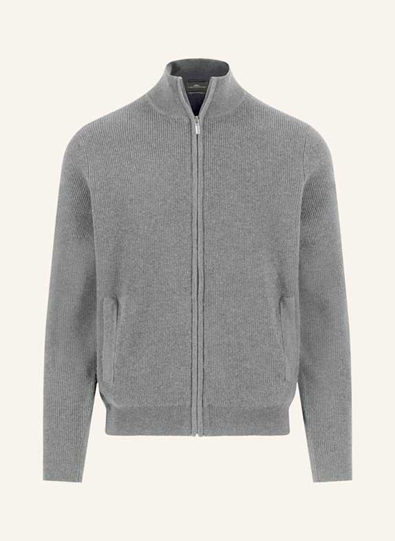 FYNCH-HATTON Strickjacke CARDI aus Merinowolle GRAU