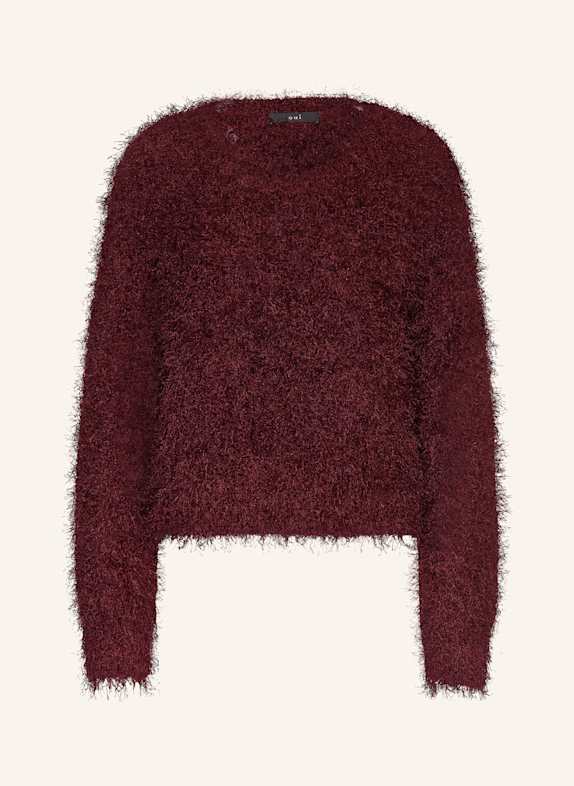 oui Pullover DUNKELROT