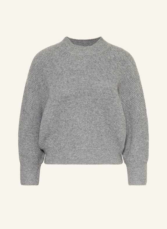 oui Pullover mit 3/4-Arm GRAU