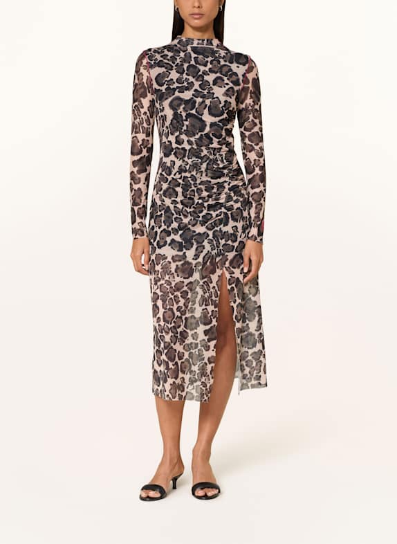 SPORTALM Mesh-Kleid SCHWARZ / BRAUN