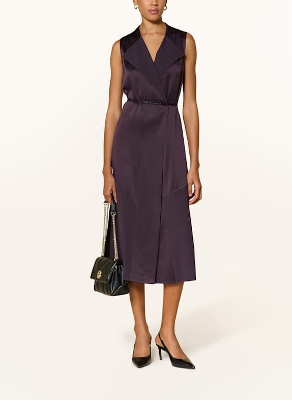 BOSS Satinkleid DIMOSA DUNKELLILA