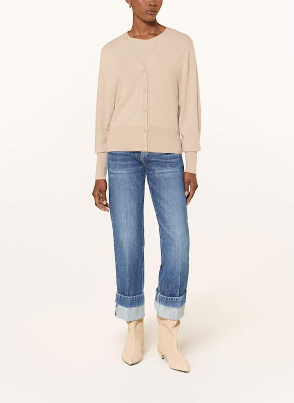 BOSS Vest FUVRONA van kasjmier BEIGE