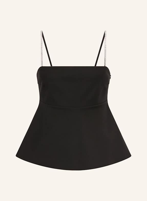HUGO Top CAMALA mit Schmucksteinen SCHWARZ