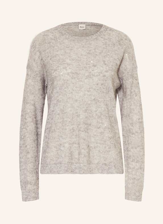 BRAX Sweter LESLEY z cekinami JASNOCZARY