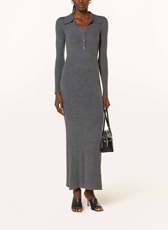 WRSTBHVR Sukienka z dzianiny ROMI CZIEMNOSZARY