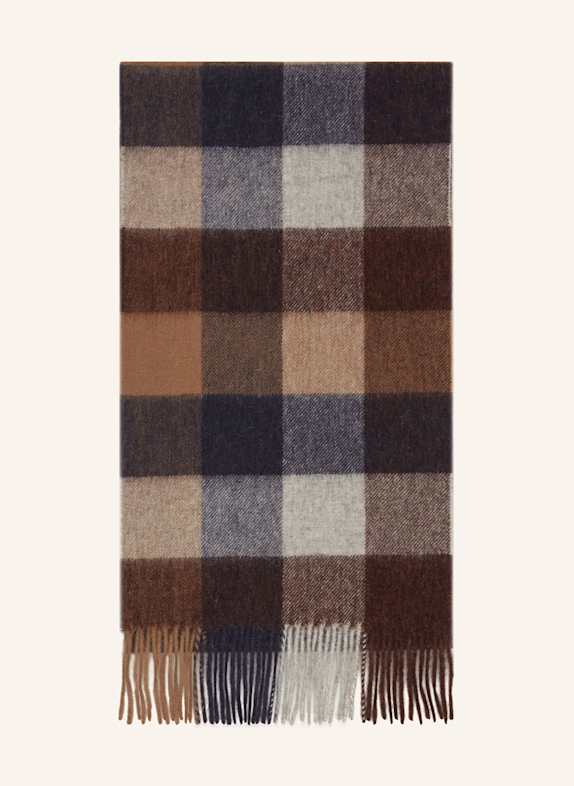 Barbour Scarf BROWN/ DARK BLUE
