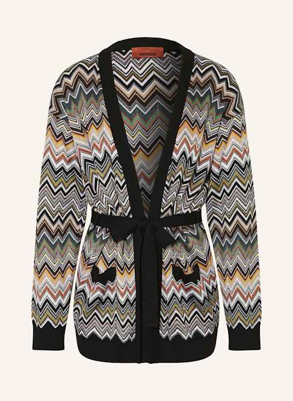 MISSONI Dzianinowe wdzianko BIAŁY / CZARNY / ŻÓŁTY