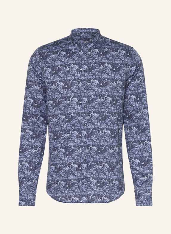 Q1 Manufaktur Hemd Regular Fit mit Stehkragen DUNKELBLAU / BLAU / HELLBLAU