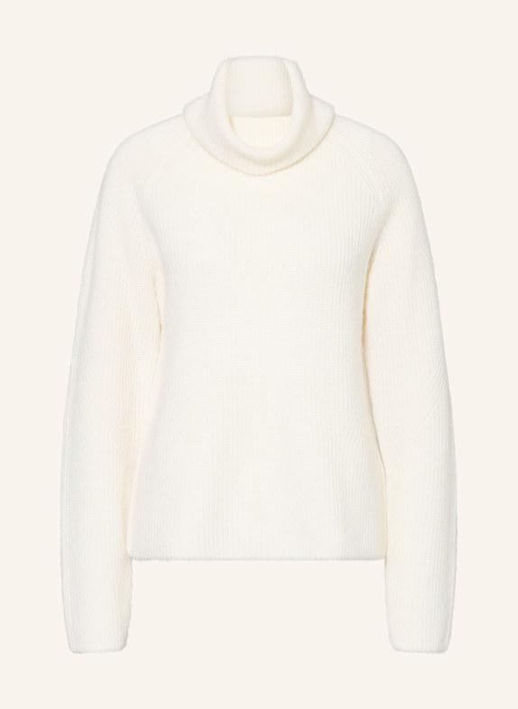 BOSS Rollkragenpullover FALODINA mit Alpaka ECRU