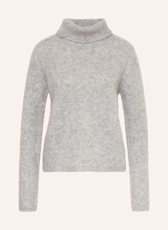ALLUDE Rollkragenpullover aus Cashmere HELLGRAU
