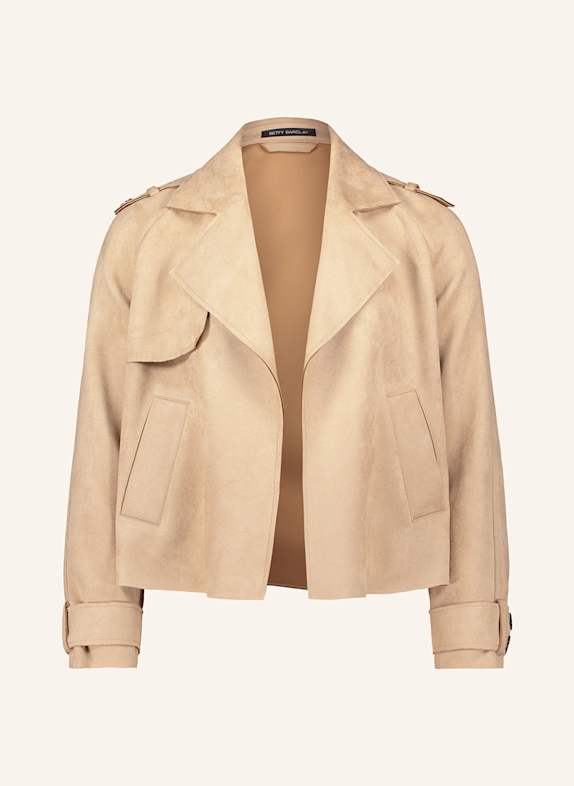 Betty Barclay Jacke in Lederoptik BEIGE