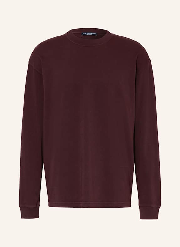 DOLCE & GABBANA Long sleeve shirt DARK RED