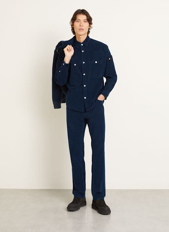 STONE ISLAND Cord-Overjacket DENIM PROJECT DUNKELBLAU