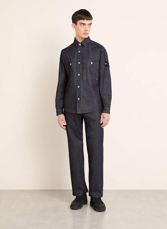 STONE ISLAND Jeansjacke DENIM PROJECT DUNKELBLAU