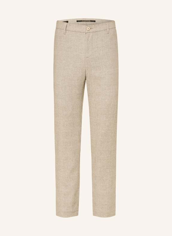 ALBERTO Flanellchino ROB Slim Fit CREME / HELLBRAUN