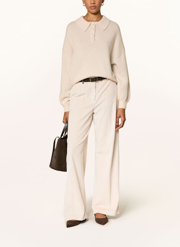 PESERICO Marlene-broek van corduroy CRÈME