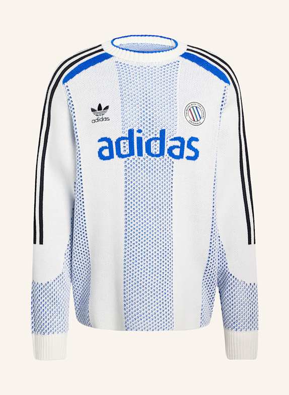 adidas Originals Pullover ADICOLOR BLOKECORE WEISS / BLAU / SCHWARZ