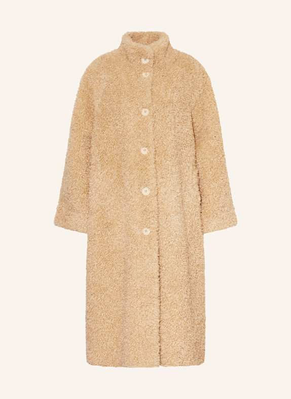 ESSENTIEL ANTWERP Teddyfell- Mantel BEIGE