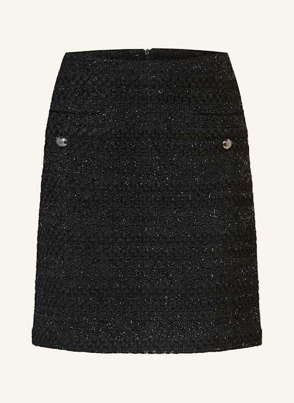 SLY 010 Rock LARISSA mit Glitzergarn SCHWARZ