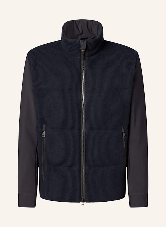 STRELLSON Jacke FLEX KNIT im Materialmix DUNKELBLAU