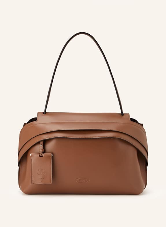 TOD'S Torebka WAVE BRĄZOWY