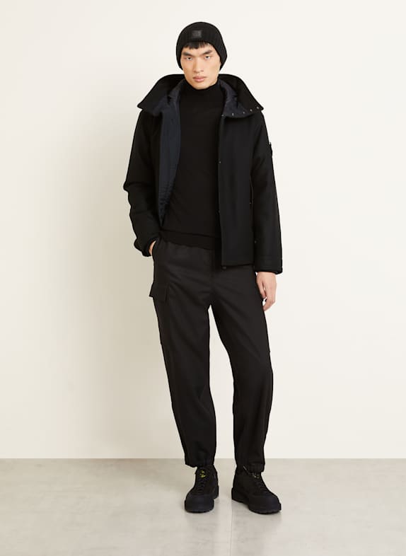 STONE ISLAND Svetr s rolákem GHOST ČERNÁ