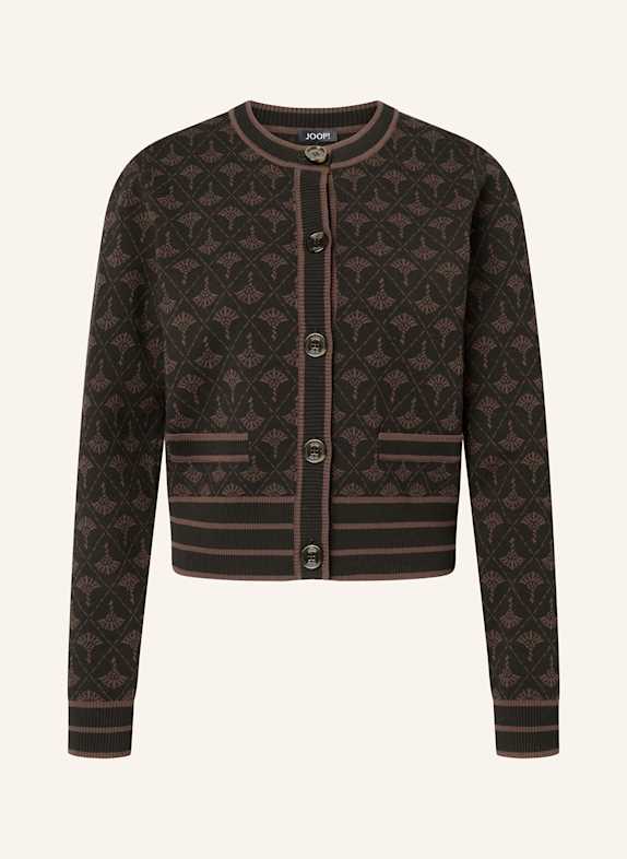 JOOP! Cardigan KLODI BLACK/ DARK BROWN