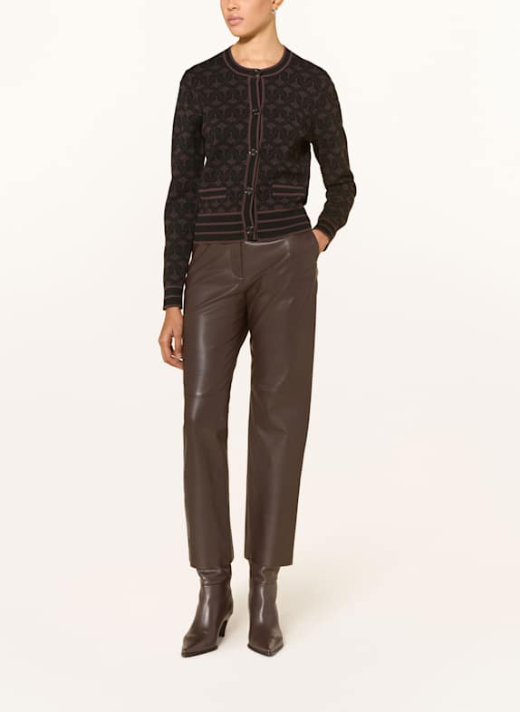 JOOP! Cardigan KLODI BLACK / DARK BROWN