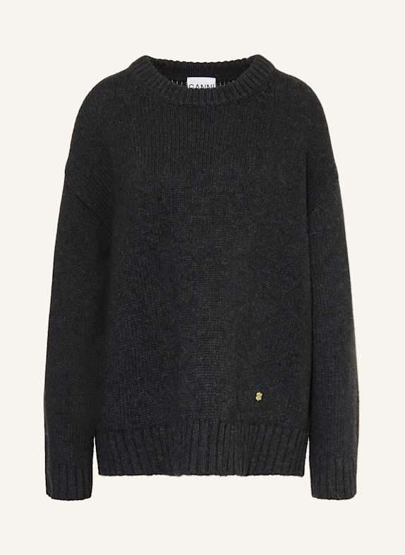 GANNI Pullover DUNKELGRAU