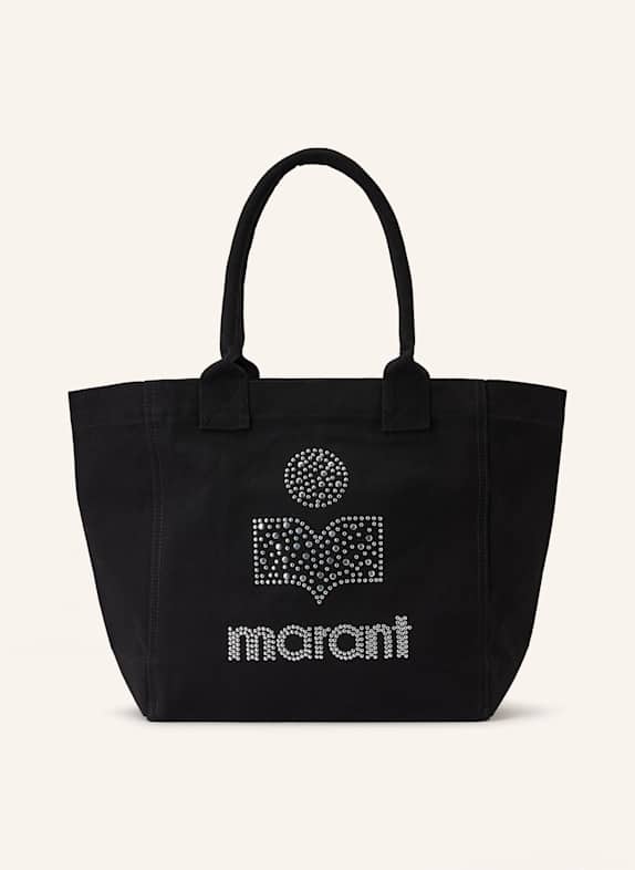ISABEL MARANT Torba shopper YENKY z ćwiekami CZARNY