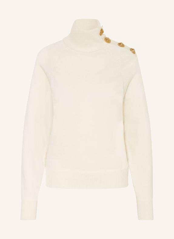 BALMAIN Pullover mit Cashmere ECRU