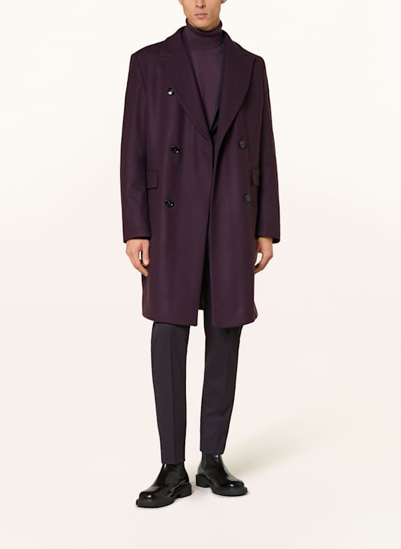 STRELLSON Wollmantel PARK LANE DUNKELLILA