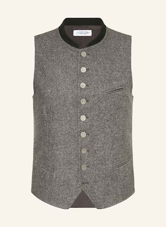 Grasegger Trachtenweste KREUZER GRAU