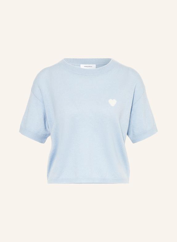 darling harbour Strickshirt aus Cashmere sky blue / creme