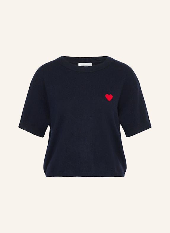 darling harbour Strickshirt aus Cashmere navy / red