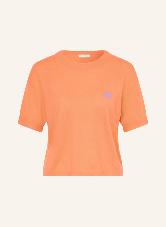 darling harbour Strickshirt aus Cashmere apricot / lilac