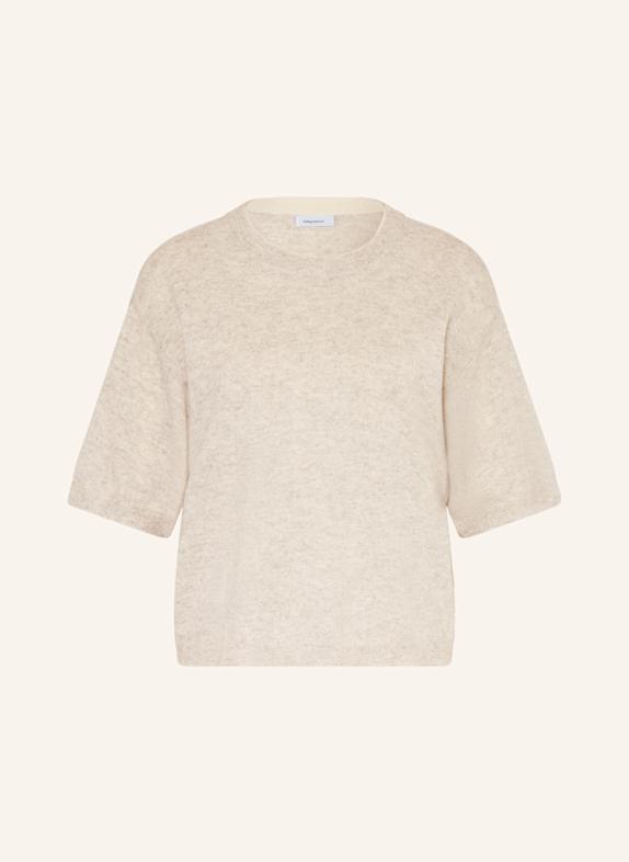 darling harbour Strickshirt aus Cashmere HELLGRAU / CREME