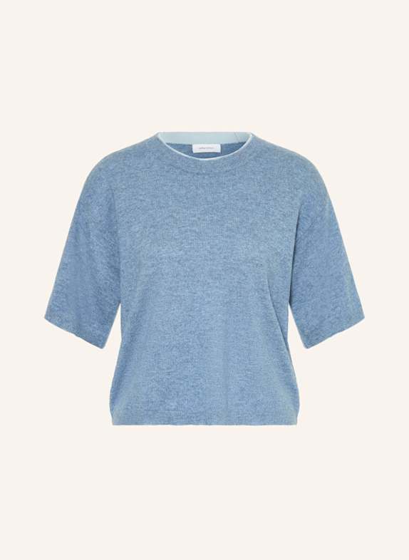 darling harbour Strickshirt aus Cashmere denim melange / sky blue