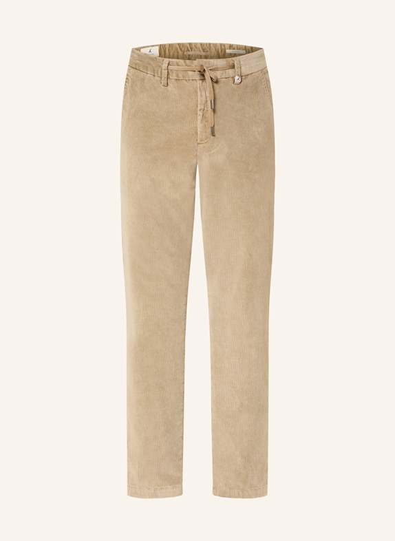 MYTHS Cordhose im Jogging-Stil Slim Fit BEIGE