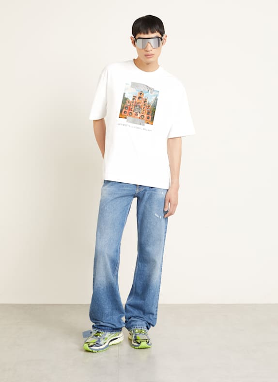 Off-White T-Shirt TRAIN OFF SKATE WEISS
