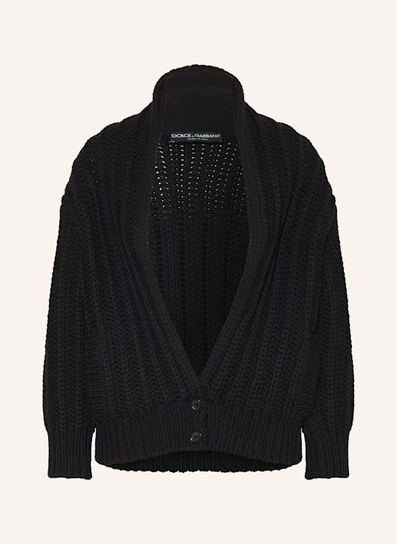 DOLCE & GABBANA Strickjacke SCHWARZ