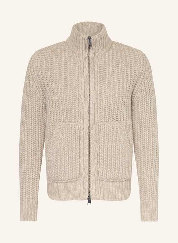 roberto collina Strickjacke mit Merinowolle und Alpaka ECRU / CREME