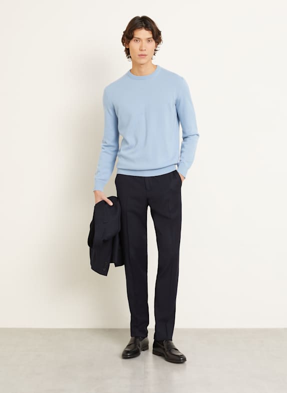 ZEGNA Kasjmier trui LICHTBLAUW